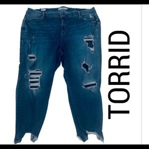 Torrid jean denim distressed size24